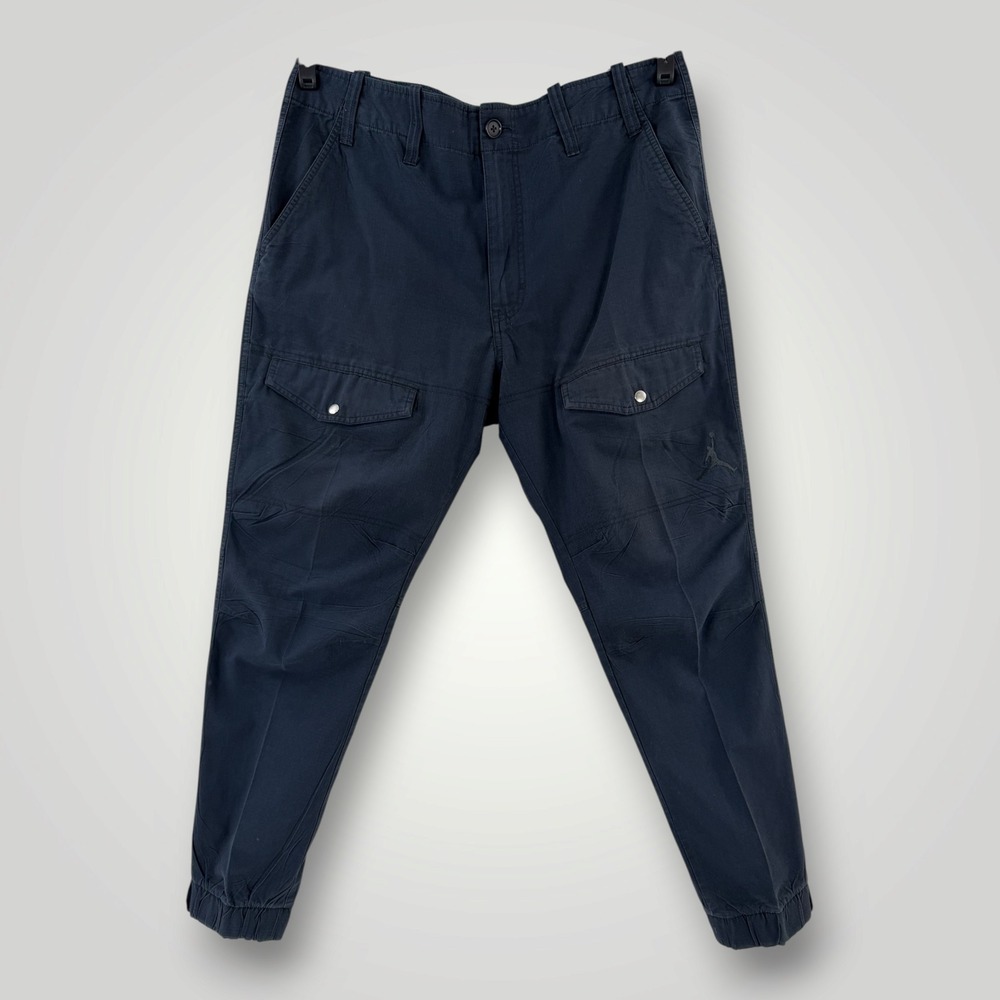 Jordan Mens Ripstop Cargo Jogger Pants 704800-010 Size 36x31 Dark Navy Blue